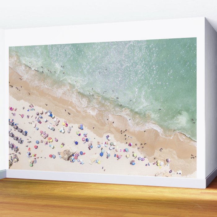Pastel Beach Wall Mural Gallery Image 2