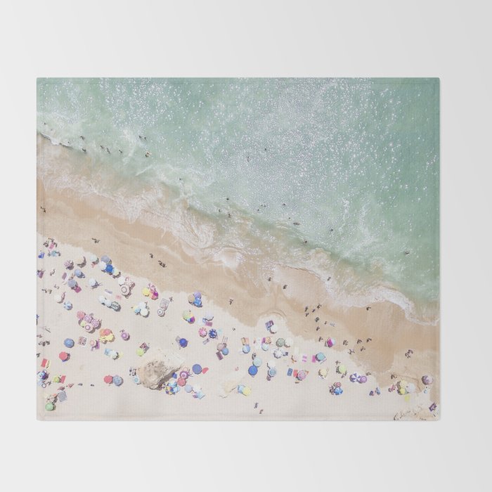 Pastel Beach Throw Blanket Gallery Image 2