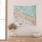 Pastel Beach Wall Tapestry Gallery Image 2