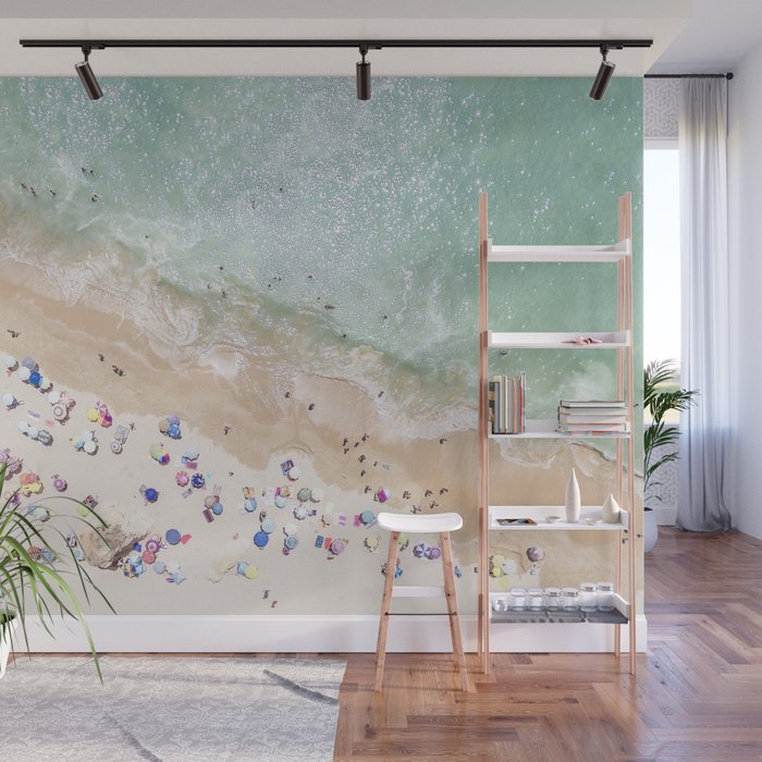 Pastel Beach Wall Mural Gallery Image 1