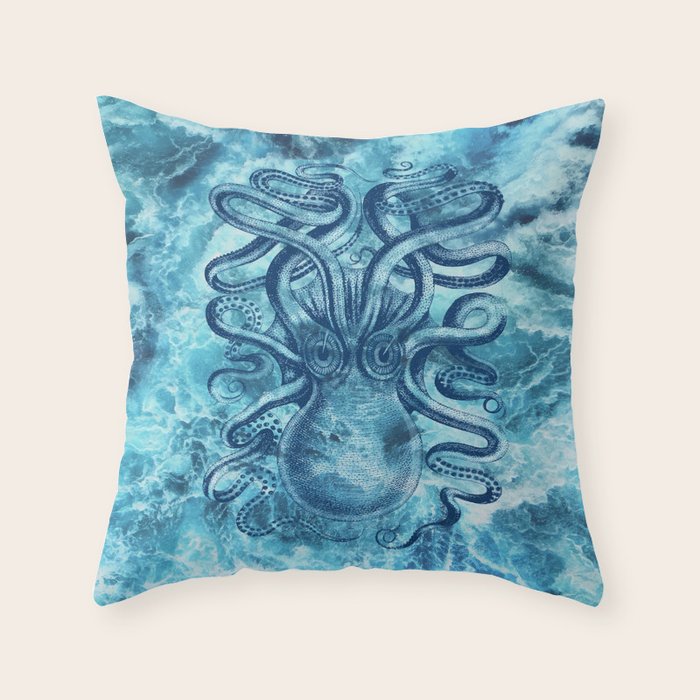 Octopus Throw Pillow Gallery Image 6