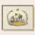 Arabian Horses - Equine Theme Vintage Illustration Serving Tray Gallery Image 1