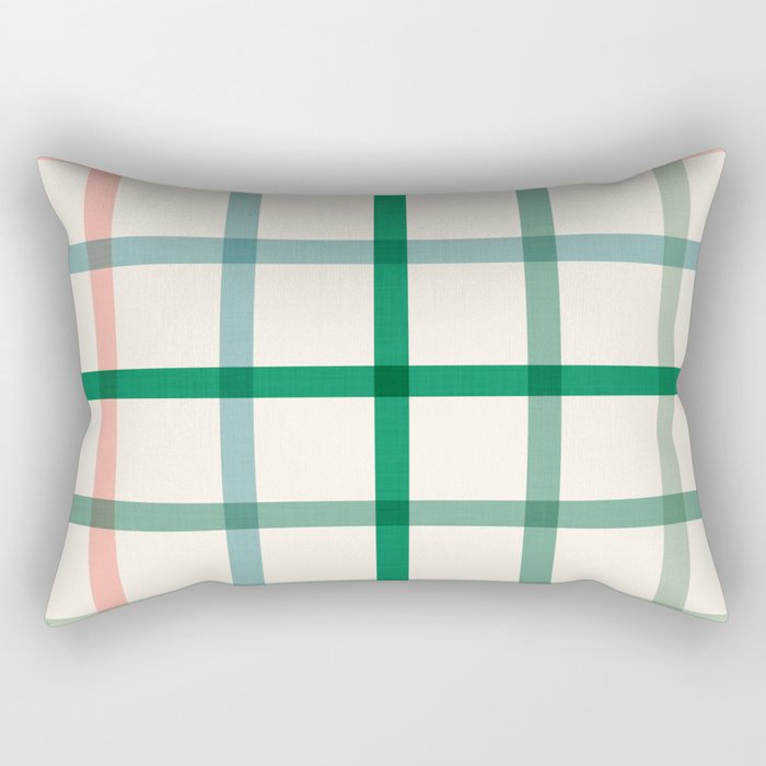 Simple Check - festive Rectangular Pillow Gallery Image 2