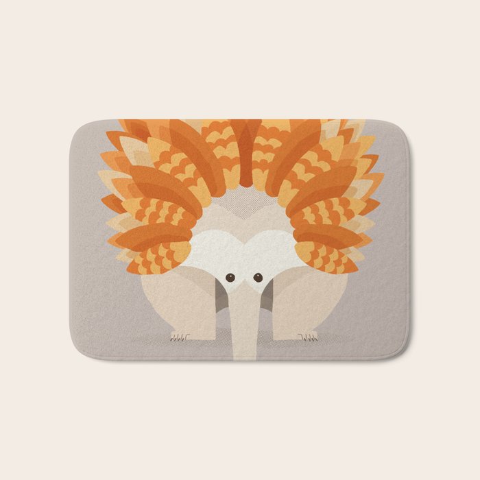 Whimsical Echidna Bath Mat Gallery Image 1