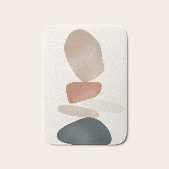 Balancing Stones 25 Bath Mat Gallery Image 1