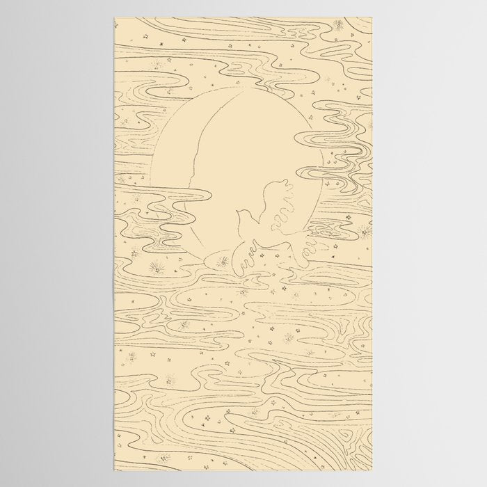 The Bird And The Moon Tablecloth Gallery Image 2