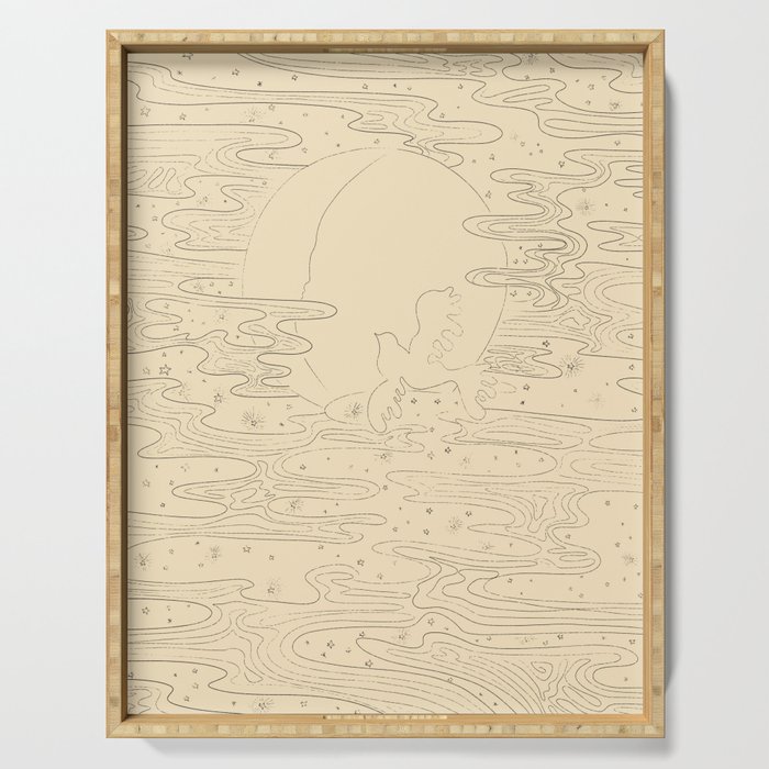 The Bird And The Moon Serving Tray Gallery Image 1