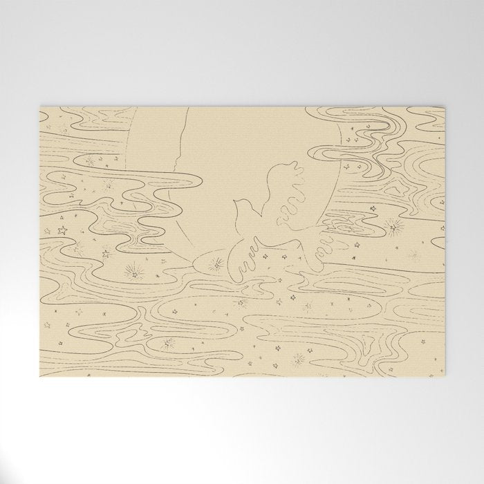 The Bird And The Moon Welcome Mat Gallery Image 1