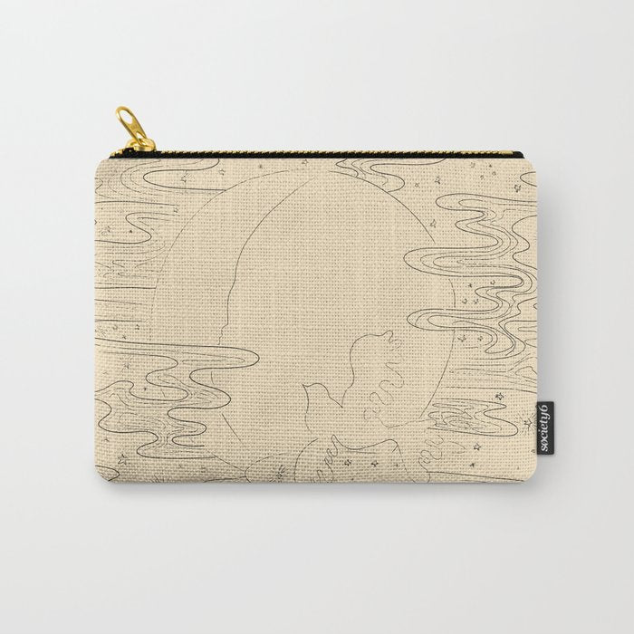The Bird And The Moon Carry All Pouch Gallery Image 1