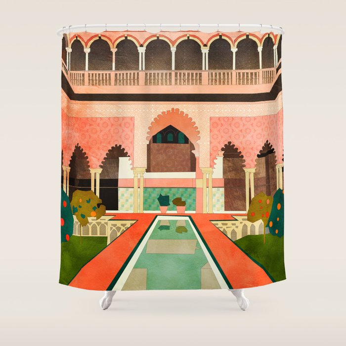 Granada Alhambra Shower Curtain Gallery Image 1