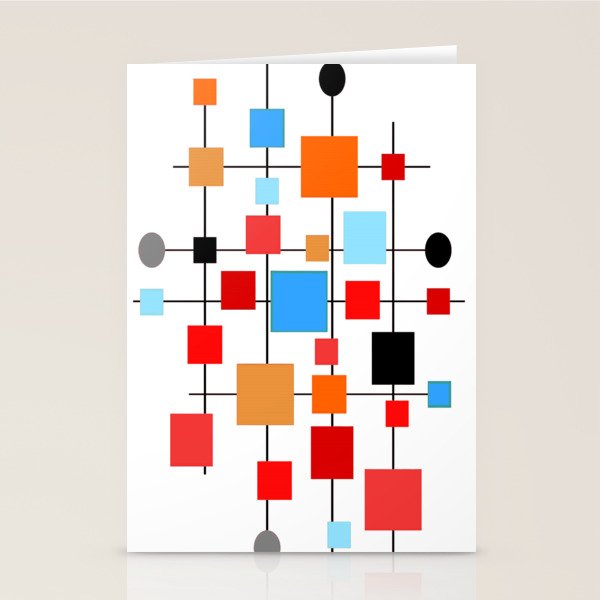 Mid-Century Modern Art 1.3.3 Stationery Card Gallery Image 2