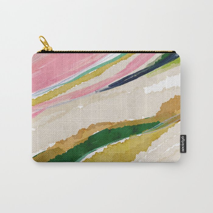 Rainbow Ribbons Carry All Pouch Gallery Image 1