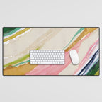 Rainbow Ribbons Desk Mat Gallery Image 1