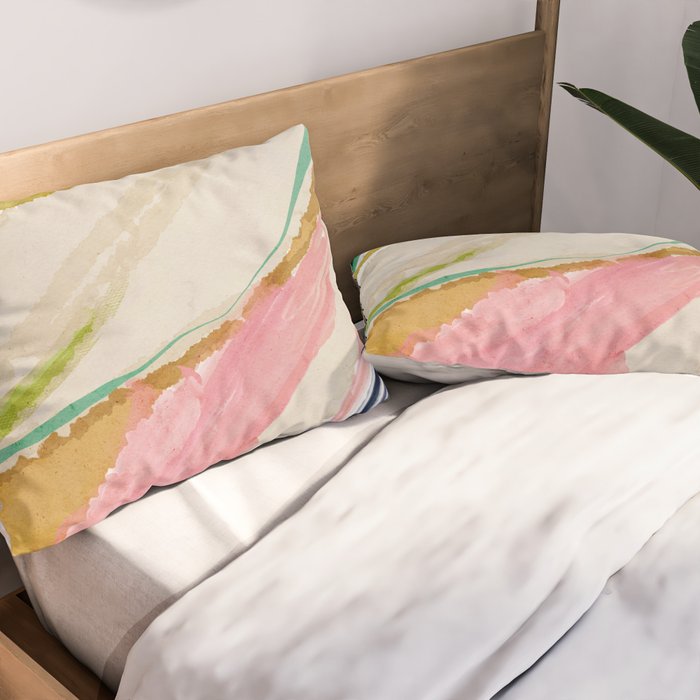 Rainbow Ribbons Pillow Sham Gallery Image 2