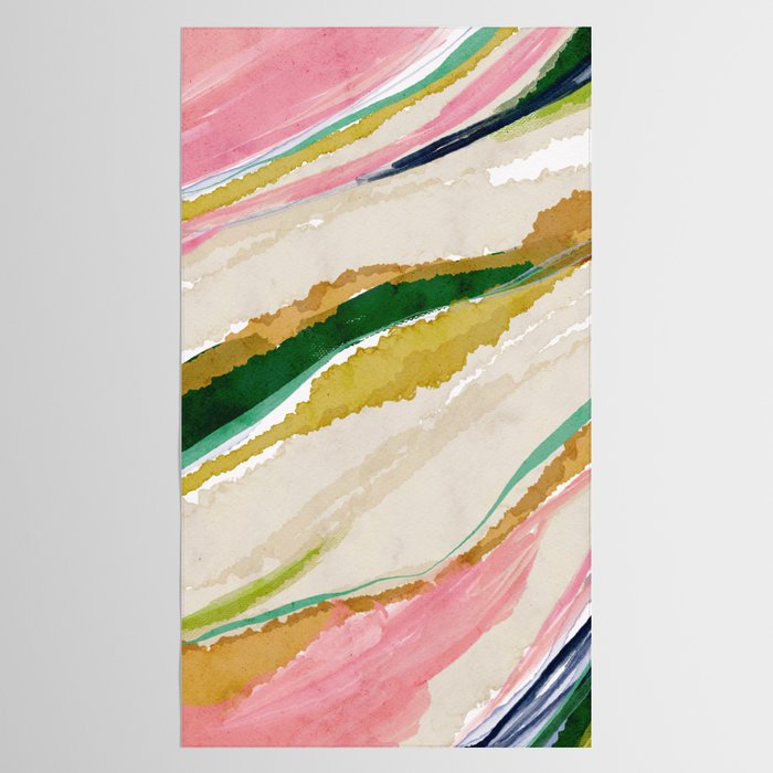 Rainbow Ribbons Tablecloth Gallery Image 2