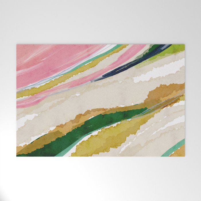 Rainbow Ribbons Welcome Mat Gallery Image 1