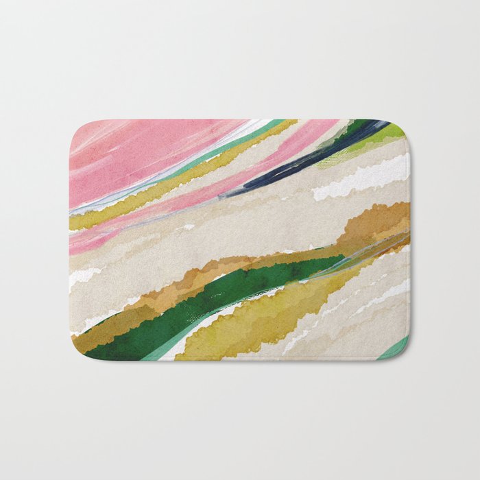 Rainbow Ribbons Bath Mat Gallery Image 1