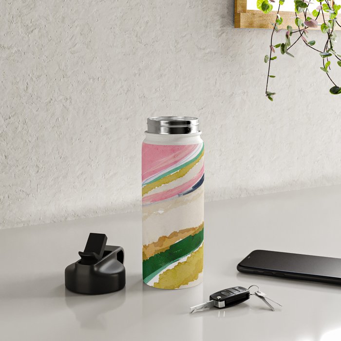 Rainbow Ribbons Water Bottle Gallery Image 4