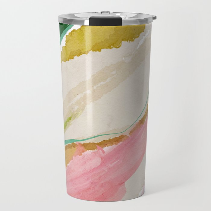 Rainbow Ribbons Travel Mug Gallery Image 1