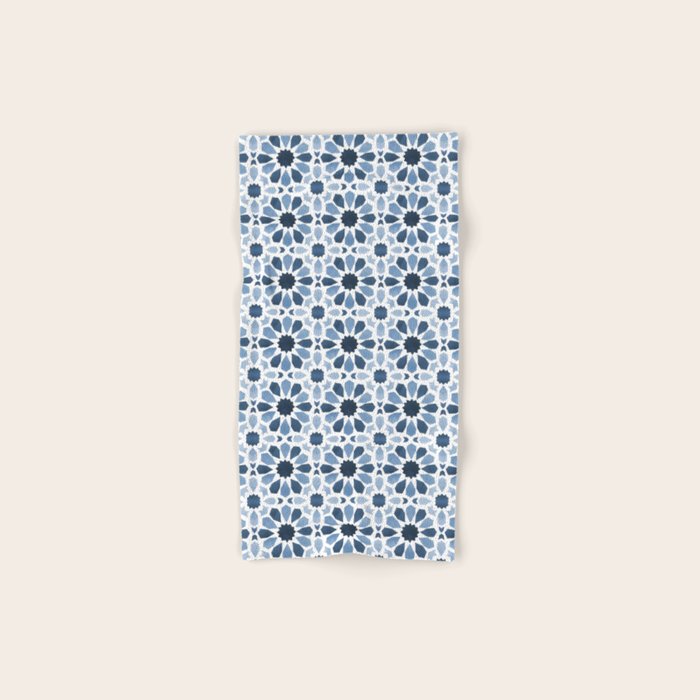 Watercolor Zellige Harmony Bath Towel Gallery Image 1