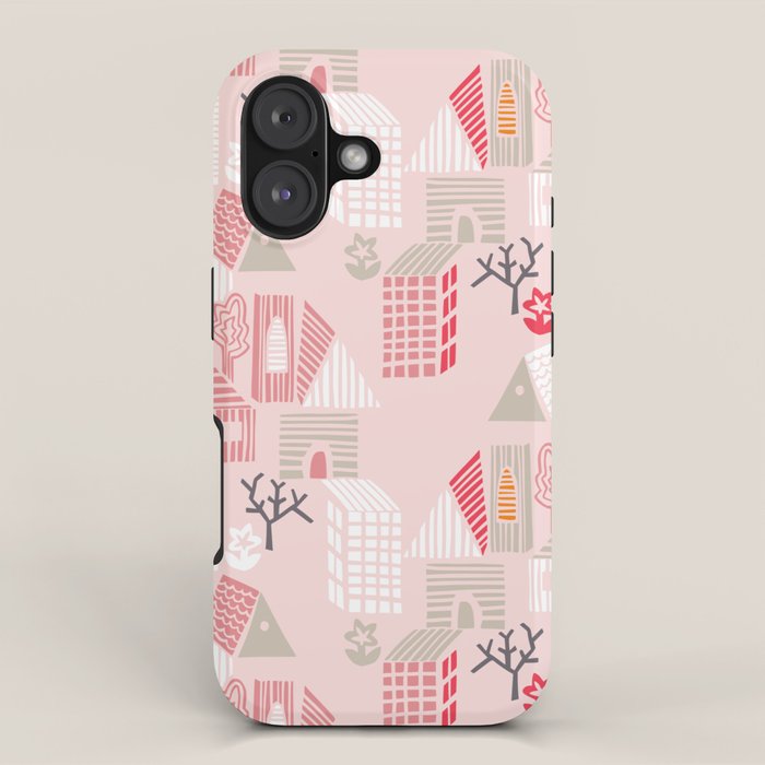 City life neighborhood pearl pink iPhone Case Gallery Image 1