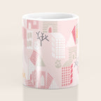 City life neighborhood pearl pink Coffee Mug Gallery Image 4