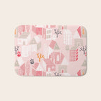 City life neighborhood pearl pink Bath Mat Gallery Image 1
