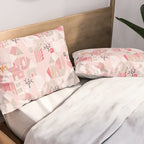 City life neighborhood pearl pink Pillow Sham Gallery Image 2