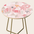 City life neighborhood pearl pink Side Table Gallery Image 2