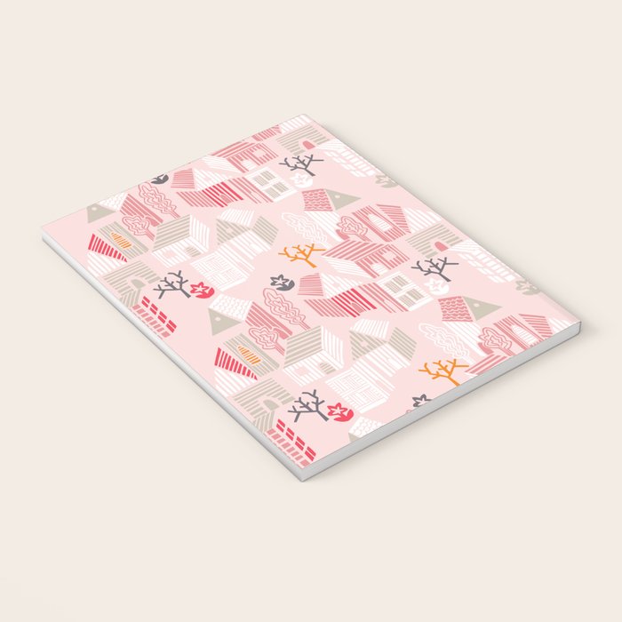 City life neighborhood pearl pink Notebook Gallery Image 3