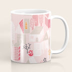 City life neighborhood pearl pink Coffee Mug Gallery Image 1