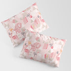 City life neighborhood pearl pink Pillow Sham Gallery Image 3