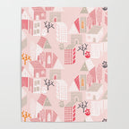 City life neighborhood pearl pink Poster Gallery Image 4
