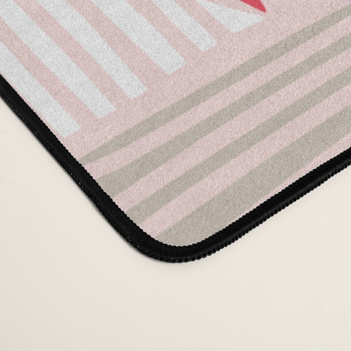 City life neighborhood pearl pink Desk Mat Gallery Image 4