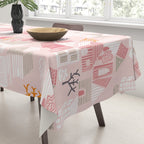 City life neighborhood pearl pink Tablecloth Gallery Image 3