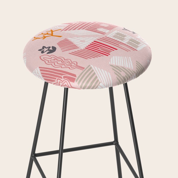 City life neighborhood pearl pink Stool Gallery Image 2
