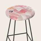 City life neighborhood pearl pink Stool Gallery Image 2