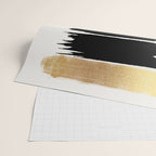 Brush Strokes (Black/Gold) Wrapping Paper Gallery Image 2