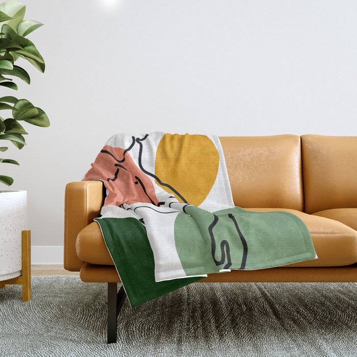 NOODDOOD Lines 8 Throw Blanket Gallery Image 1