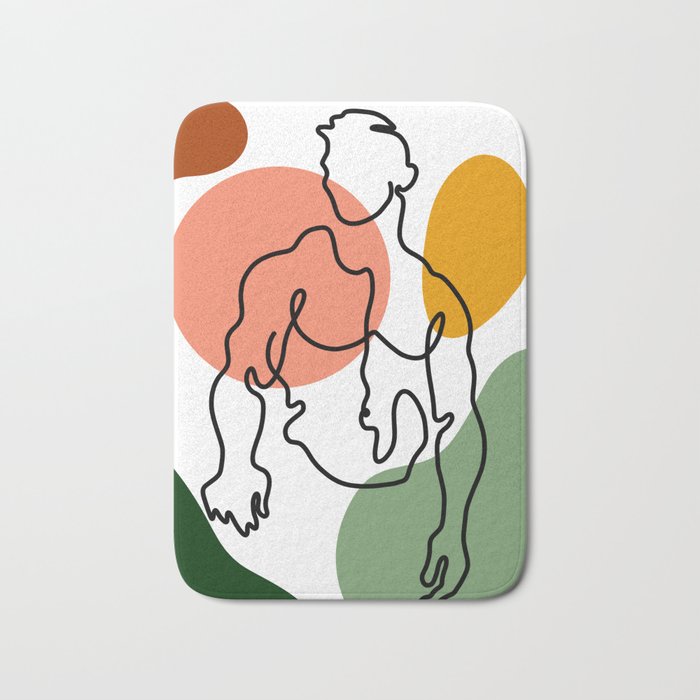 NOODDOOD Lines 8 Bath Mat Gallery Image 1