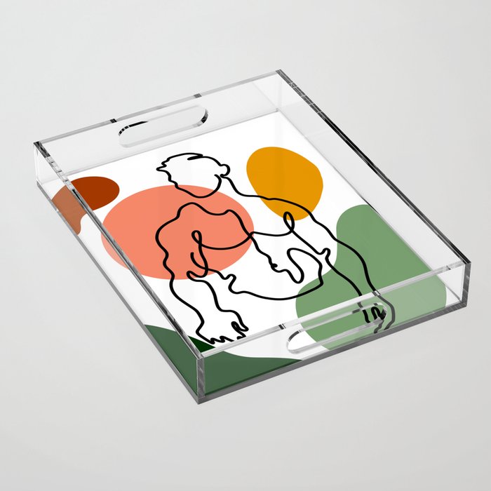 NOODDOOD Lines 8 Acrylic Tray Gallery Image 1