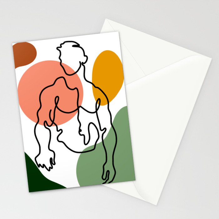NOODDOOD Lines 8 Stationery Card Gallery Image 2