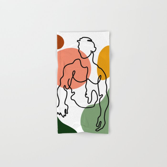 NOODDOOD Lines 8 Bath Towel Gallery Image 1