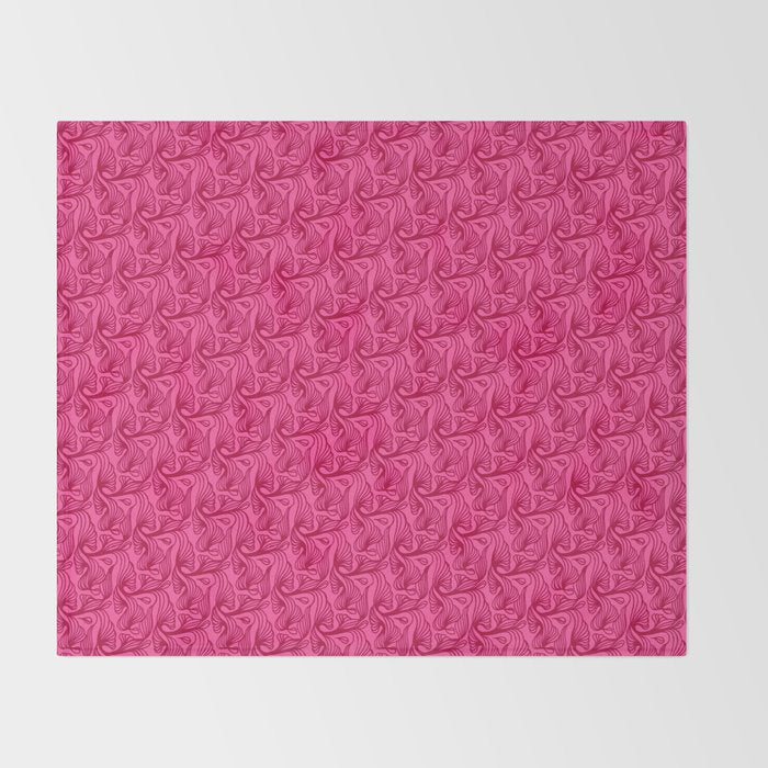 AT Pattern 3 Magenta Throw Blanket Gallery Image 2