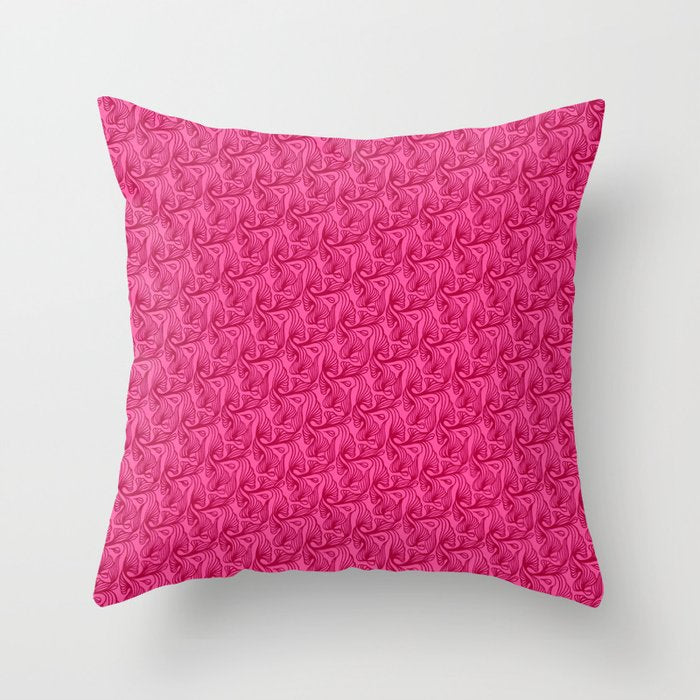 AT Pattern 3 Magenta Throw Pillow Gallery Image 1