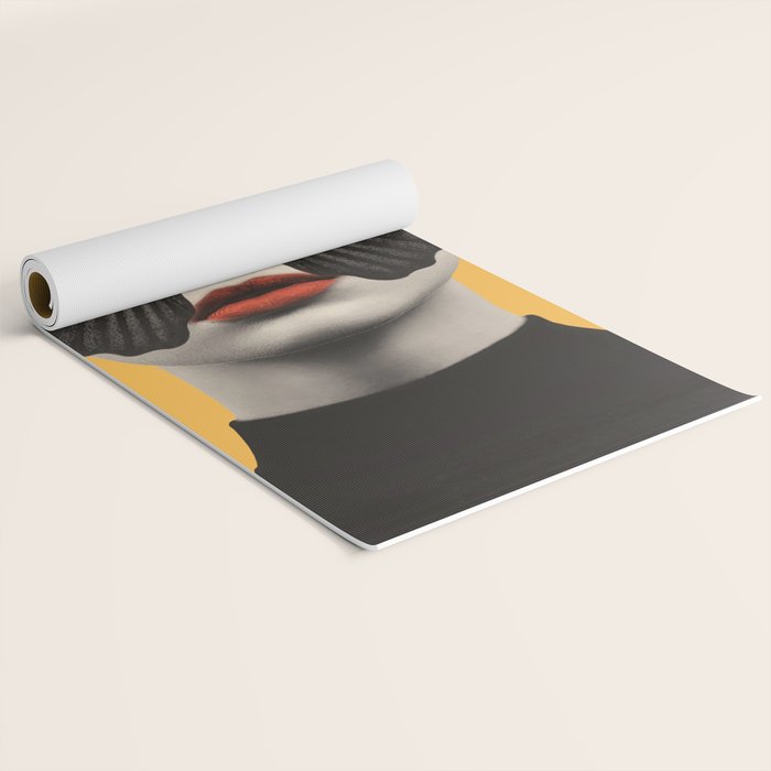 BLACK BUTTERFLY 2 Yoga Mat Gallery Image 2