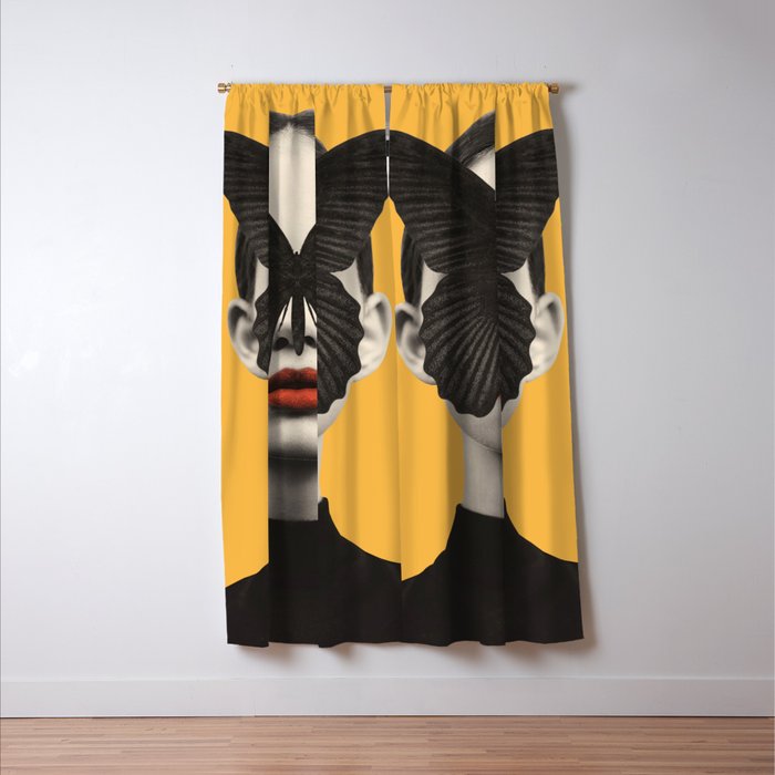 BLACK BUTTERFLY 2 Window Curtain Gallery Image 3