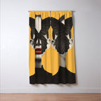 BLACK BUTTERFLY 2 Window Curtain Gallery Image 3