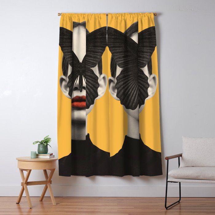 BLACK BUTTERFLY 2 Window Curtain Gallery Image 1
