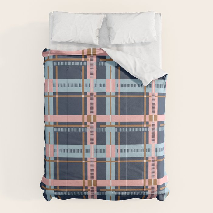 Dark Bold Linear Harmony Comforter Gallery Image 6